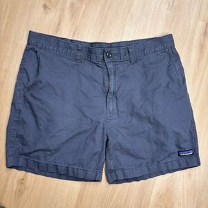 Patagonia Men 35 Lightweight All-Wear Hemp Shorts Grey Organic Cotton 5.5 Inseam